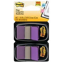 POST IT 3M 680-PU2 FLAGS PURPLE TWIN 100PK