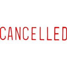 STAMP SELF INKING PRE INKED MESSAGE STAMP ' CANCELLED ' RED INK