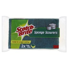 SCOURER SCOTCH-BRITE SCOURERS / SPONGE 2PK