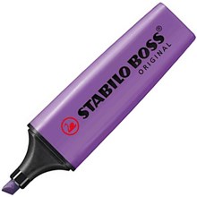 HIGHLIGHTER STABILO BOSS CHISEL NIB LAVENDER (EACH=1) (PACK=10)