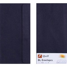 ENVELOPES SPECIALTY DL QUILL 94033 BLACK 25PK