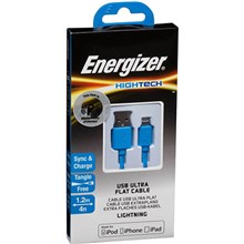 CABLE CHARGING ENERGIZER LIGHTNING CABLE 1.2M BLUE