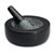 MORTAR & PESTLE AVANTI LOW PROFILE 20CM SOLID GRANITE BLACK