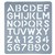 STENCIL ESSELTE 44741 LETTER 75MM 