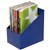 BOOK MAGAZINE BOX MARBIG FILE LARGE BLUE 5PK
