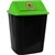 RUBBISH BIN WASTE PAPER GARBAGE ITALPLAST I184OG SEPARATION BIN WITH SWING TOP LID 32 LITRE ORGANICS GREEN LID