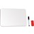 WHITEBOARD MAGNETIC WITH MARKER / ERASER / MAGNETS A4 WHITE