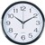 ITALPLAST WALL CLOCK 300MM GLASS WHITE / BLACK