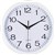 ITALPLAST WALL CLOCK 300MM GLASS WHITE
