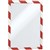 FRAME DURABLE MAGNETIC FRAME SECURITY A4 RED / WHITE 5PK