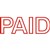 STAMP SELF INKING PRE INKED OFFICE STAMP ' PAID ' RED INK